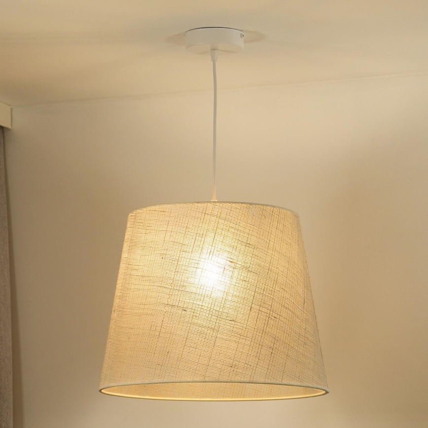 Duolla - Żyrandol na lince YUTE 1xE27/15W/230V śr. 38 cm szary