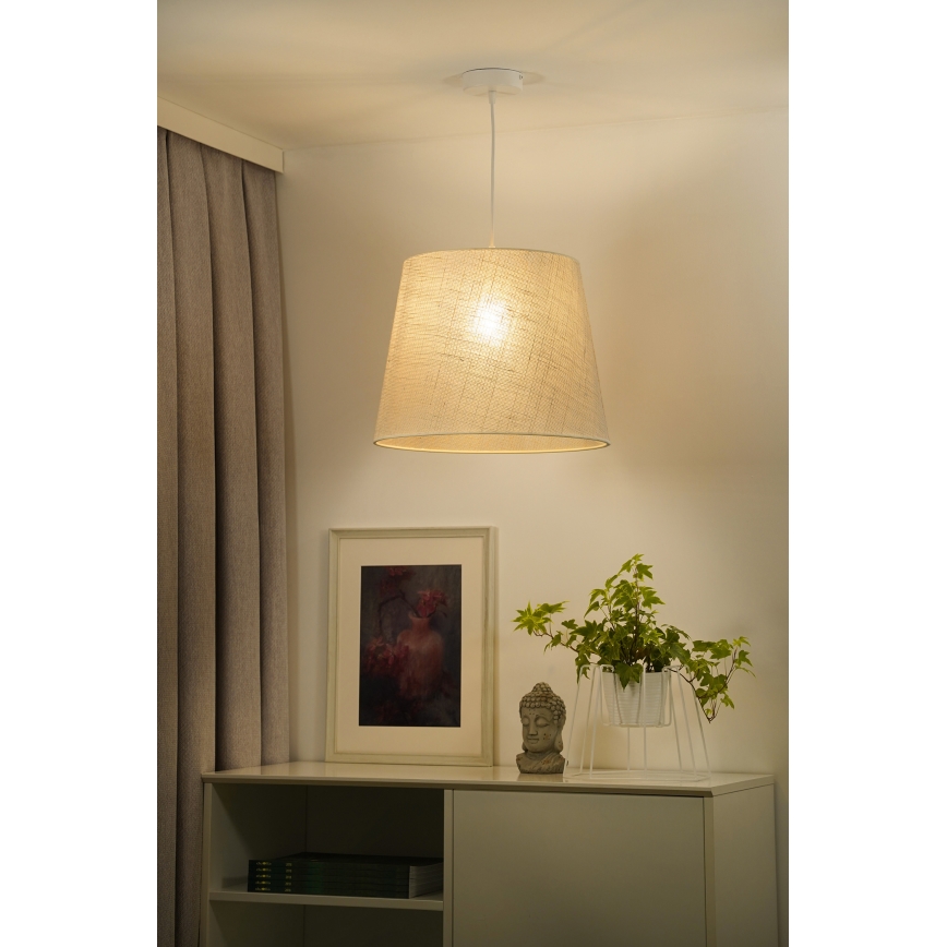 Duolla - Żyrandol na lince YUTE 1xE27/15W/230V śr. 38 cm szary