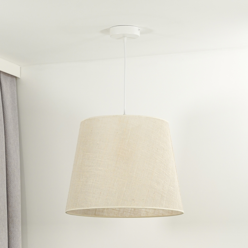 Duolla - Żyrandol na lince YUTE 1xE27/15W/230V śr. 38 cm szary