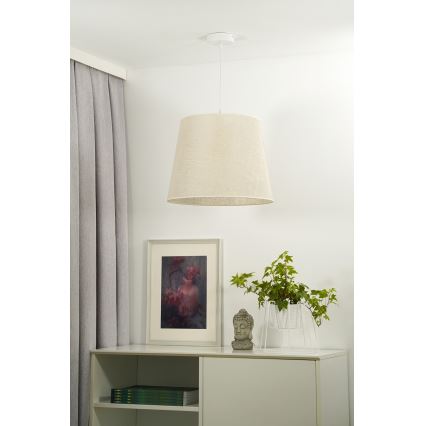 Duolla - Żyrandol na lince YUTE 1xE27/15W/230V śr. 38 cm szary