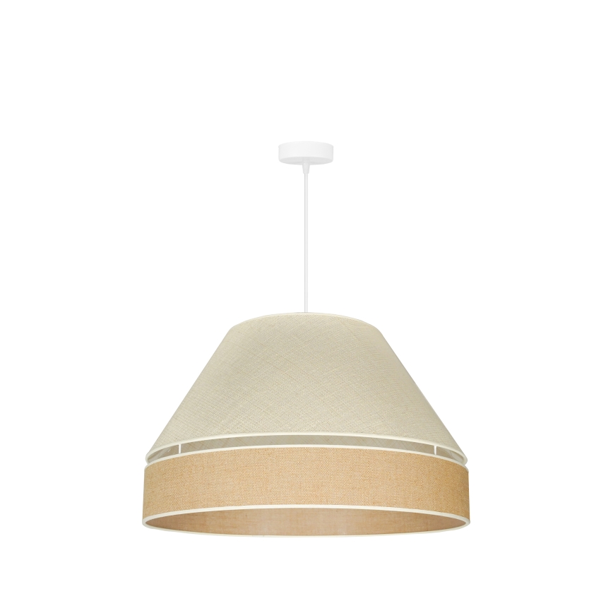 Duolla - Żyrandol na lince YUTE AVIGNON 1xE27/15W/230V śr. 60 cm szary/brązowy