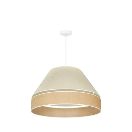 Duolla - Żyrandol na lince YUTE AVIGNON 1xE27/15W/230V śr. 60 cm szary/brązowy