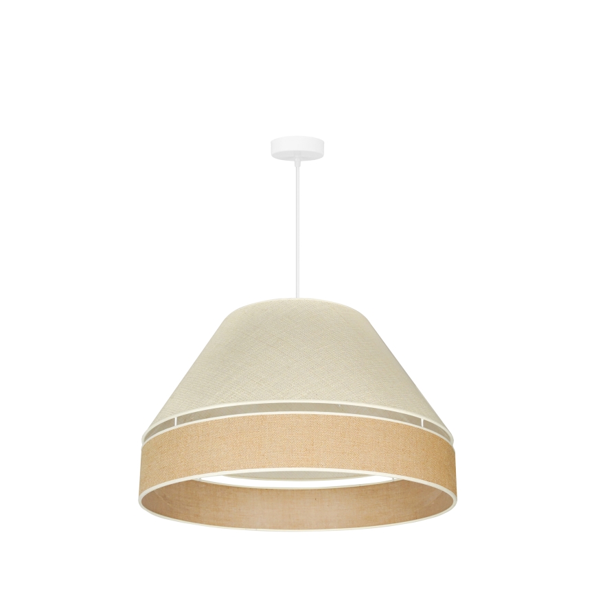 Duolla - Żyrandol na lince YUTE AVIGNON 1xE27/15W/230V śr. 60 cm szary/brązowy