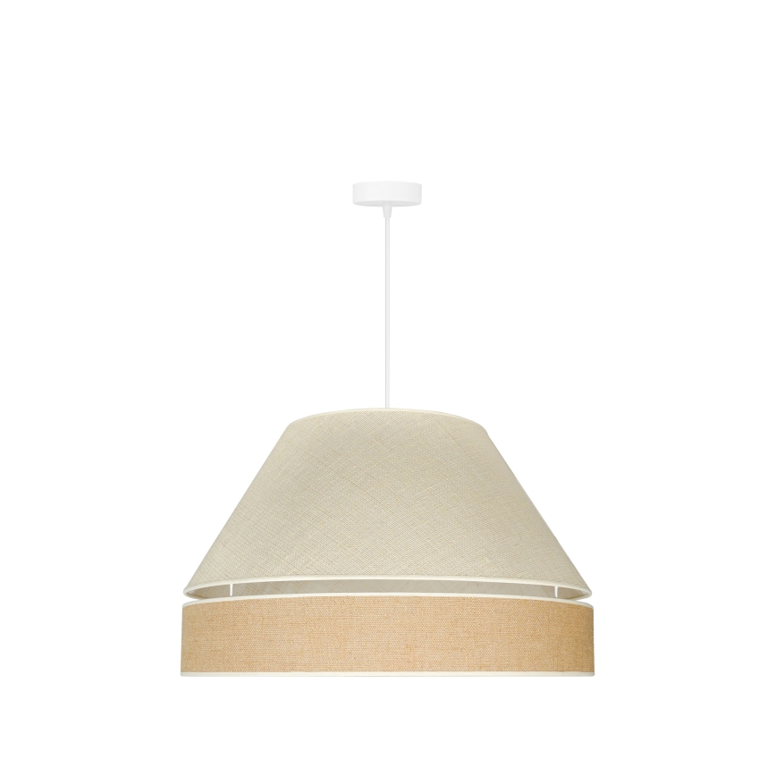 Duolla - Żyrandol na lince YUTE AVIGNON 1xE27/15W/230V śr. 60 cm szary/brązowy