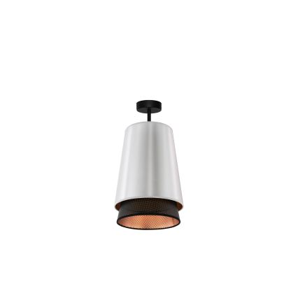 Duolla - Żyrandol natynkowy BELL SHINY 1xE27/15W/230V śr. 25 cm srebrny/czarny