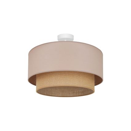 Duolla - Żyrandol natynkowy  BOHO 1xE27/15W/230V śr. 45 cm beżowy/brązowy