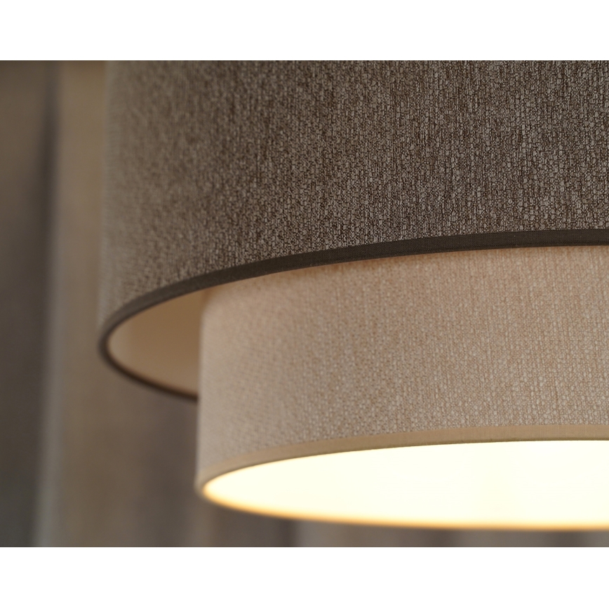 Duolla - Żyrandol natynkowy BOHO ECO RECYCLING 1xE27/15W/230V śr. 45 cm brązowy/kremowy