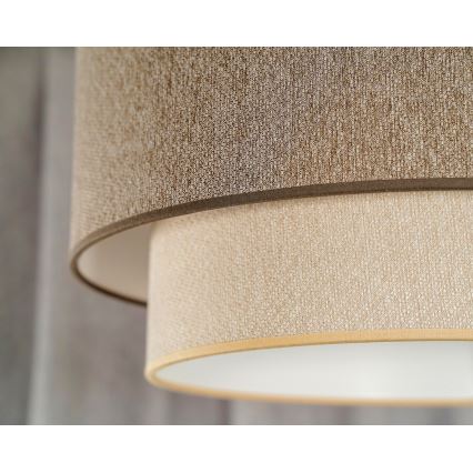 Duolla - Żyrandol natynkowy BOHO ECO RECYCLING 1xE27/15W/230V śr. 45 cm brązowy/kremowy