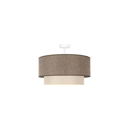 Duolla - Żyrandol natynkowy BOHO ECO RECYCLING 1xE27/15W/230V śr. 45 cm brązowy/kremowy