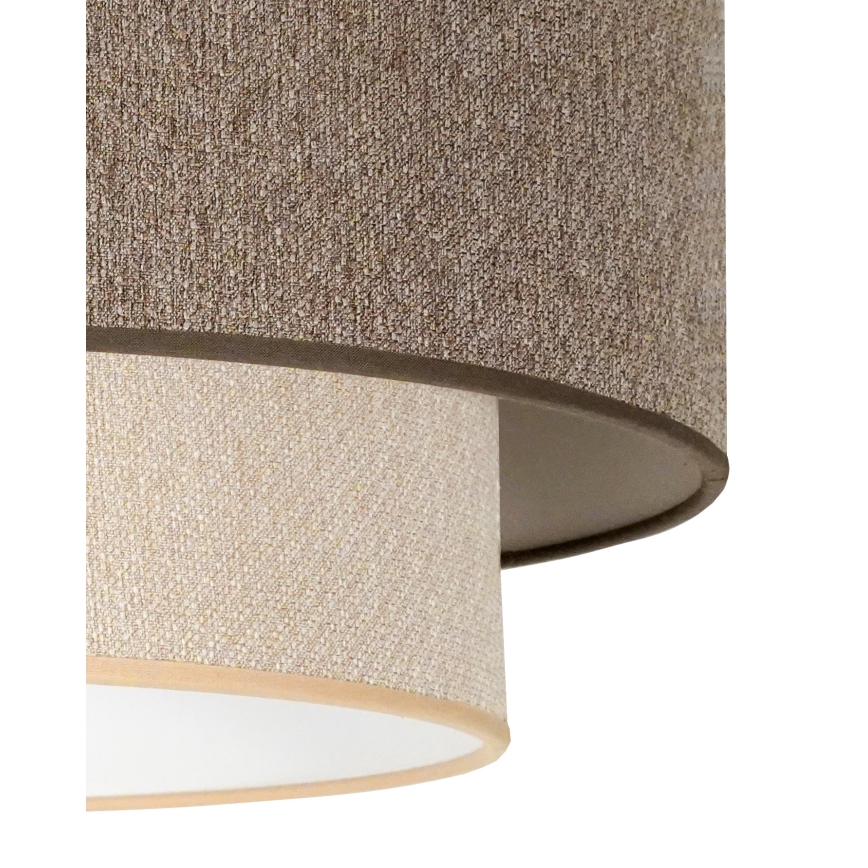 Duolla - Żyrandol natynkowy BOHO ECO RECYCLING 1xE27/15W/230V śr. 45 cm brązowy/kremowy