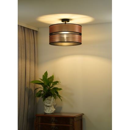 Duolla - Żyrandol natynkowy COPPER SHINY 1xE27/15W/230V śr. 40 cm miedziany/czarny