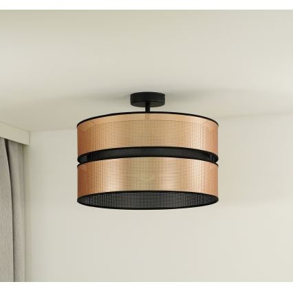 Duolla - Żyrandol natynkowy COPPER SHINY 1xE27/15W/230V śr. 40 cm miedziany/czarny