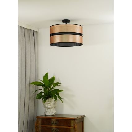 Duolla - Żyrandol natynkowy COPPER SHINY 1xE27/15W/230V śr. 40 cm miedziany/czarny
