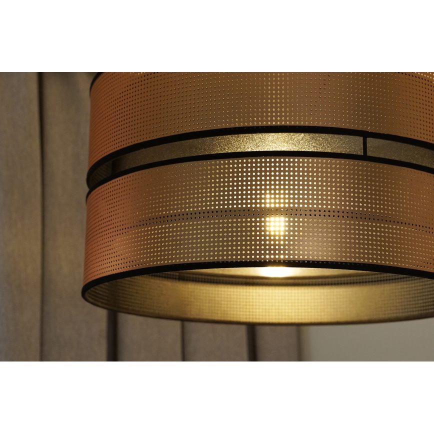 Duolla - Żyrandol natynkowy COPPER SHINY 1xE27/15W/230V śr. 40 cm miedziany/czarny