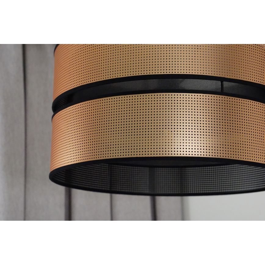 Duolla - Żyrandol natynkowy COPPER SHINY 1xE27/15W/230V śr. 40 cm miedziany/czarny