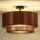 Duolla - Żyrandol natynkowy COPPER SHINY 1xE27/15W/230V śr. 45 cm miedziany