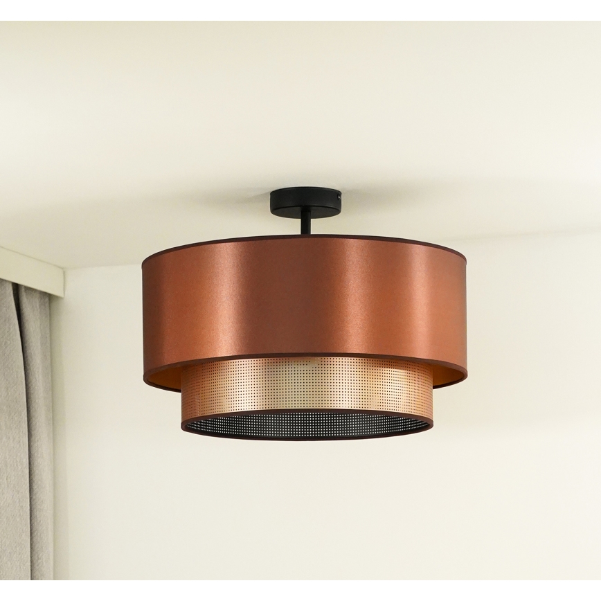 Duolla - Żyrandol natynkowy COPPER SHINY 1xE27/15W/230V śr. 45 cm miedziany