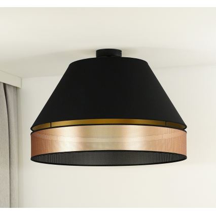 Duolla - Żyrandol natynkowy COPPER SHINY 1xE27/15W/230V śr. 60 cm czarny/miedziany