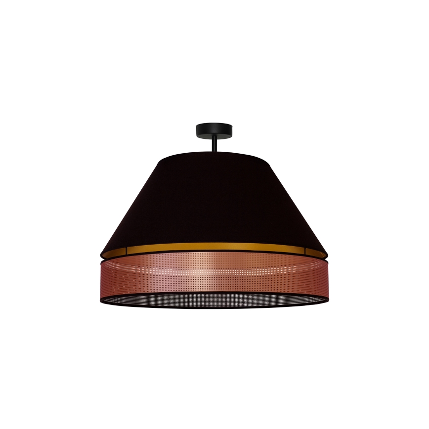 Duolla - Żyrandol natynkowy COPPER SHINY 1xE27/15W/230V śr. 60 cm czarny/miedziany