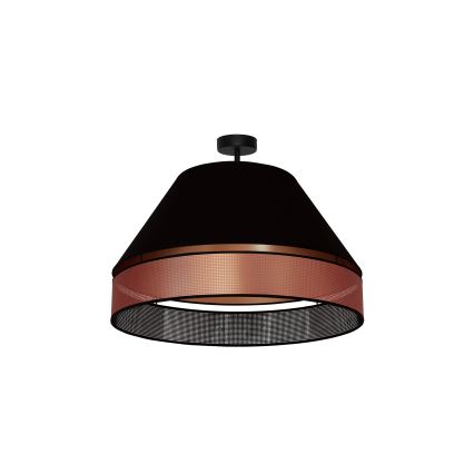 Duolla - Żyrandol natynkowy COPPER SHINY 1xE27/15W/230V śr. 60 cm czarny/miedziany