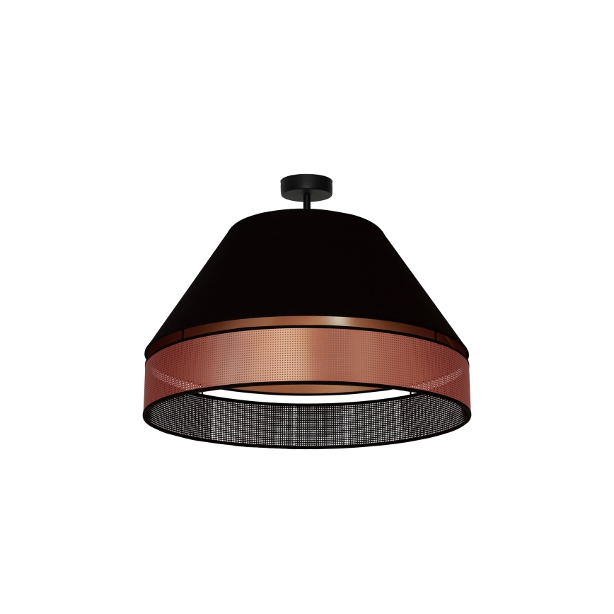 Duolla - Żyrandol natynkowy COPPER SHINY 1xE27/15W/230V śr. 60 cm czarny/miedziany