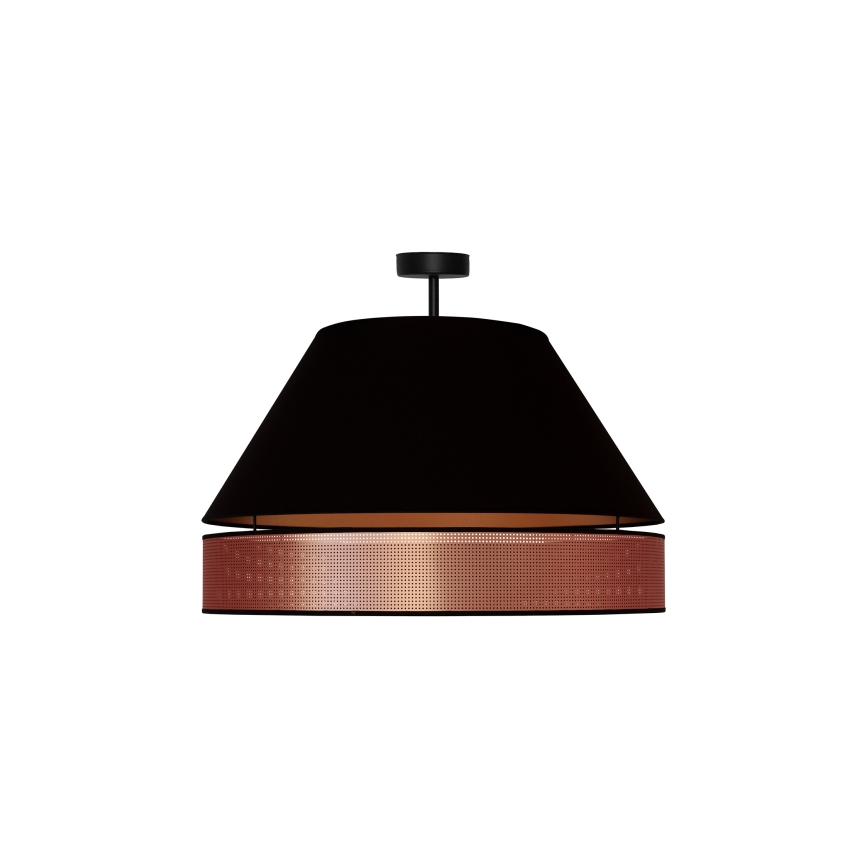Duolla - Żyrandol natynkowy COPPER SHINY 1xE27/15W/230V śr. 60 cm czarny/miedziany