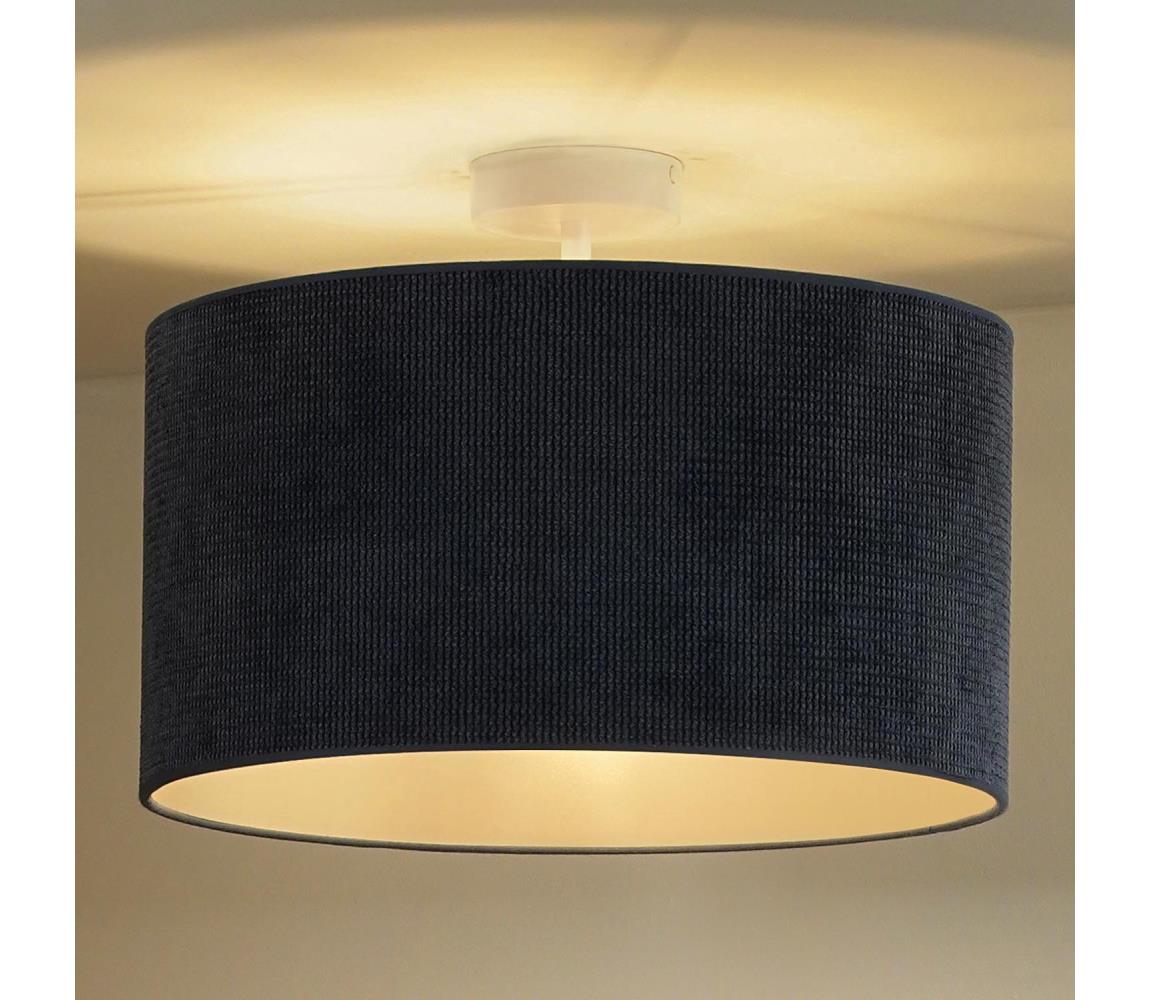 - Żyrandol natynkowy CORDUROY 1xE27/15W/230V ciemny śr. 40 cm niebieski