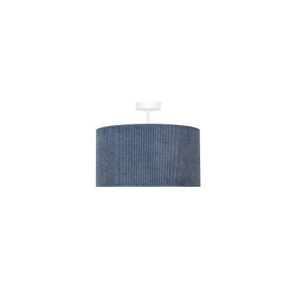 Duolla - Żyrandol natynkowy CORDUROY 1xE27/15W/230V ciemny śr. 40 cm niebieski
