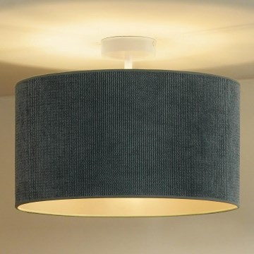 Duolla - Żyrandol natynkowy CORDUROY 1xE27/15W/230V jasny śr. 40 cm niebieski