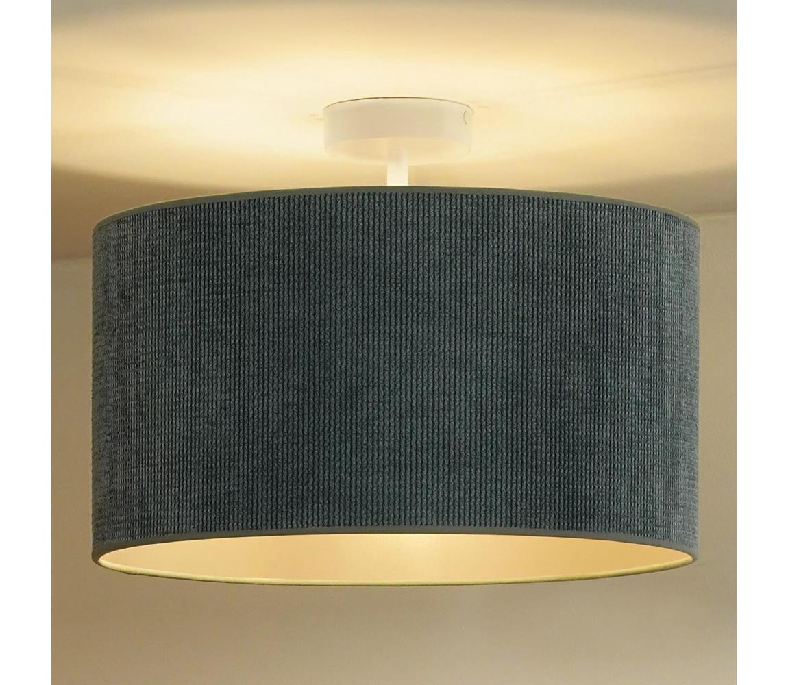 - Żyrandol natynkowy CORDUROY 1xE27/15W/230V jasny śr. 40 cm niebieski