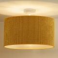 Duolla - Żyrandol natynkowy CORDUROY 1xE27/15W/230V śr. 40 cm żółty