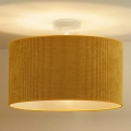 Duolla - Żyrandol natynkowy CORDUROY 1xE27/15W/230V śr. 40 cm żółty