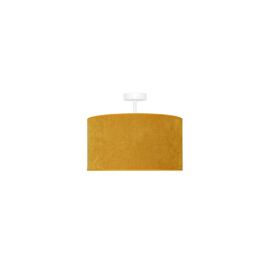 Duolla - Żyrandol natynkowy CORDUROY 1xE27/15W/230V śr. 40 cm żółty