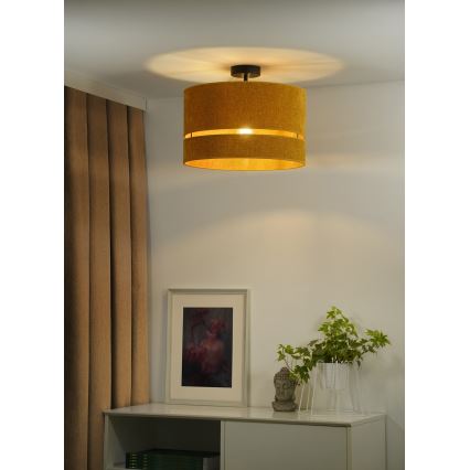 Duolla - Żyrandol natynkowy DOUBLE 1xE27/15W/230V śr. 40 cm pomarańczowy