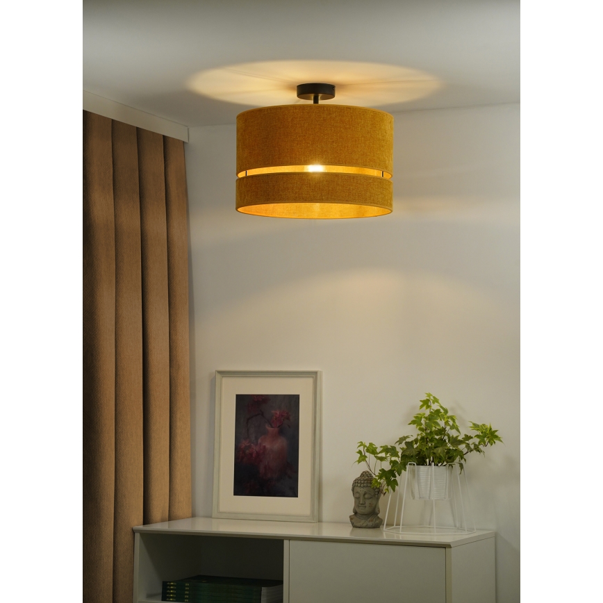 Duolla - Żyrandol natynkowy DOUBLE 1xE27/15W/230V śr. 40 cm pomarańczowy
