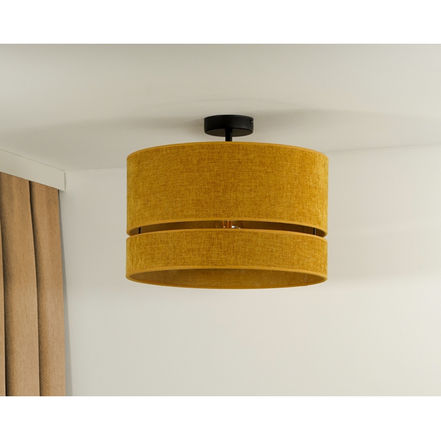 Duolla - Żyrandol natynkowy DOUBLE 1xE27/15W/230V śr. 40 cm pomarańczowy