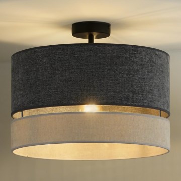 Duolla - Żyrandol natynkowy DOUBLE 1xE27/15W/230V śr. 40 cm szary