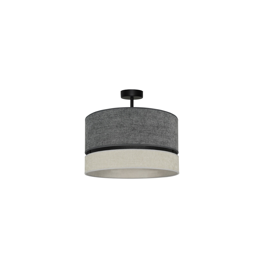 Duolla - Żyrandol natynkowy DOUBLE 1xE27/15W/230V śr. 40 cm szary