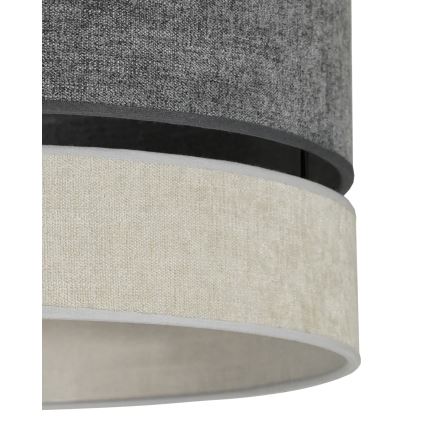 Duolla - Żyrandol natynkowy DOUBLE 1xE27/15W/230V śr. 40 cm szary