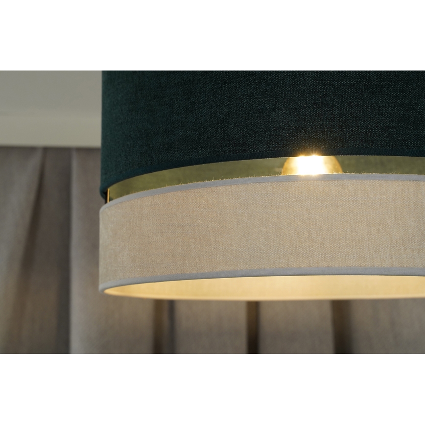 Duolla - Żyrandol natynkowy DOUBLE 1xE27/15W/230V śr. 40 cm zielony/szary