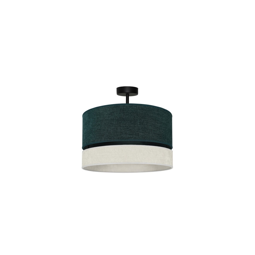 Duolla - Żyrandol natynkowy DOUBLE 1xE27/15W/230V śr. 40 cm zielony/szary