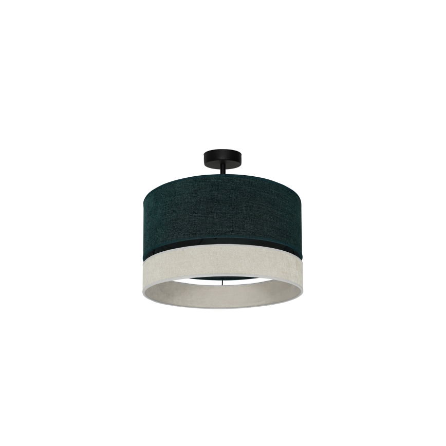 Duolla - Żyrandol natynkowy DOUBLE 1xE27/15W/230V śr. 40 cm zielony/szary