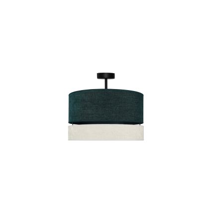 Duolla - Żyrandol natynkowy DOUBLE 1xE27/15W/230V śr. 40 cm zielony/szary
