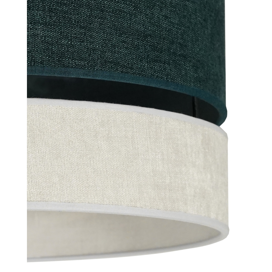 Duolla - Żyrandol natynkowy DOUBLE 1xE27/15W/230V śr. 40 cm zielony/szary