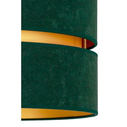 Duolla - Żyrandol natynkowy DUO 1xE27/15W/230V śr. 40 cm zielony/złoty