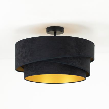 Duolla - Żyrandol natynkowy KOBO 1xE27/15W/230V śr. 45 cm czarny