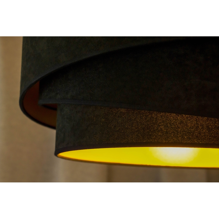 Duolla - Żyrandol natynkowy KOBO 1xE27/15W/230V śr. 45 cm czarny