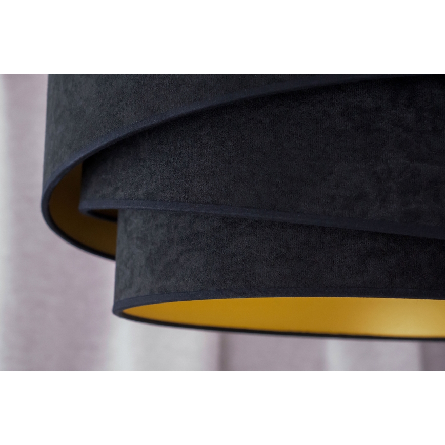 Duolla - Żyrandol natynkowy KOBO 1xE27/15W/230V śr. 45 cm czarny