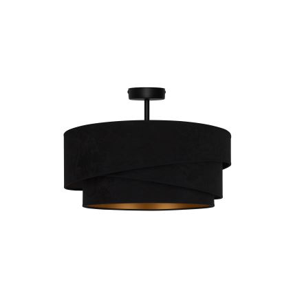 Duolla - Żyrandol natynkowy KOBO 1xE27/15W/230V śr. 45 cm czarny