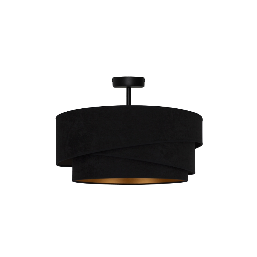 Duolla - Żyrandol natynkowy KOBO 1xE27/15W/230V śr. 45 cm czarny